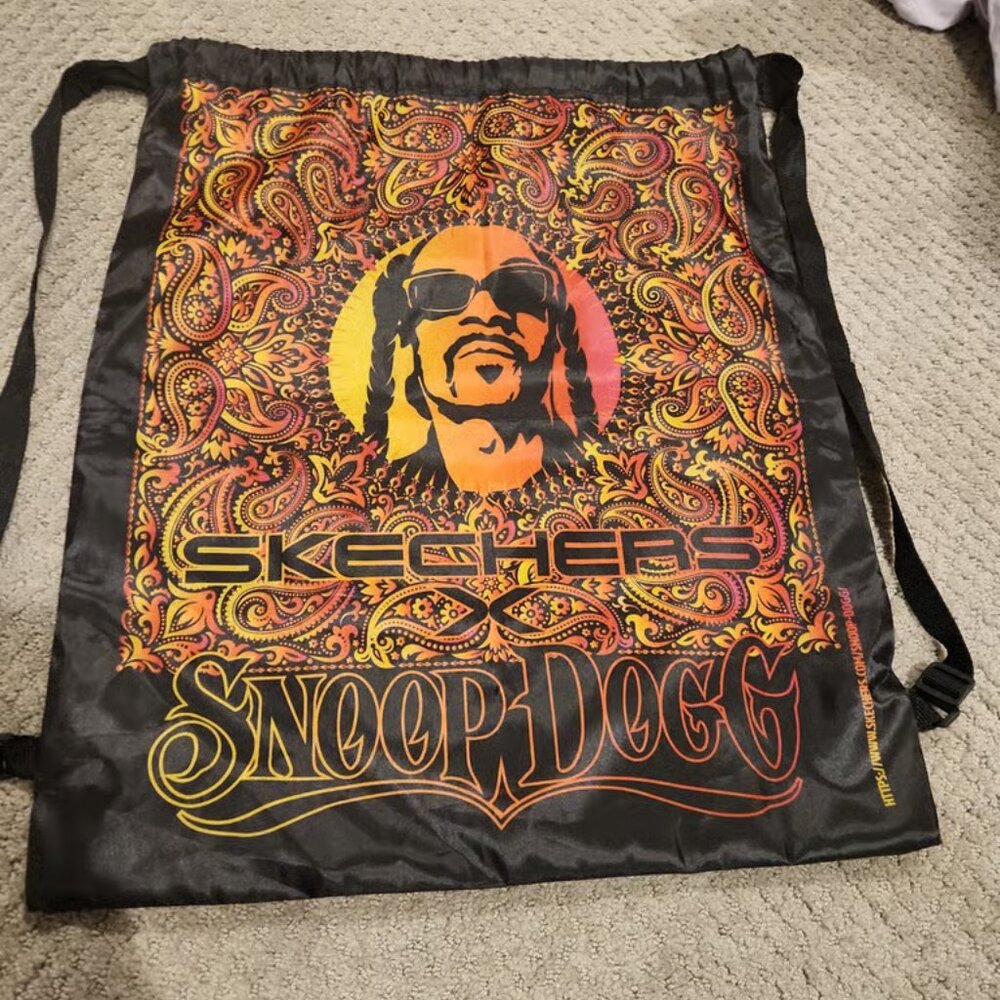 Snoop Dogg Sketchers Reusable Tote Bag Backpack Straps